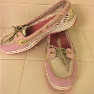Pink Sperry Topsiders